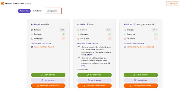 Barra resumen — Promedio nota